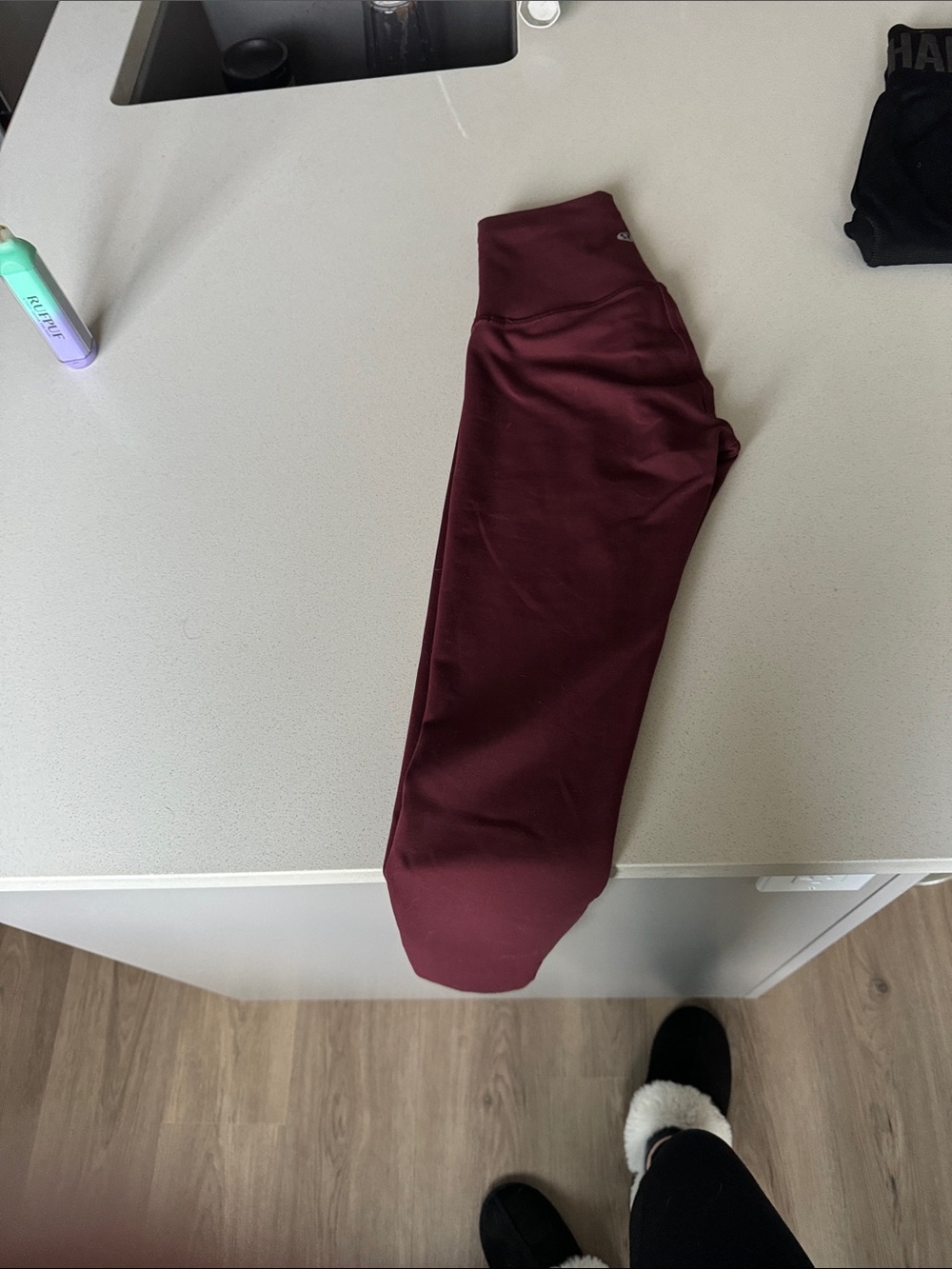 Burgundy align Lulu size 0